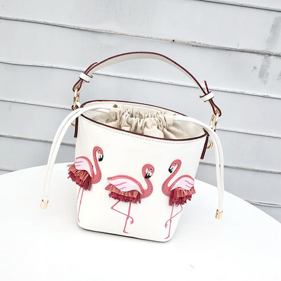 Geanta dama in doua culori cu motive