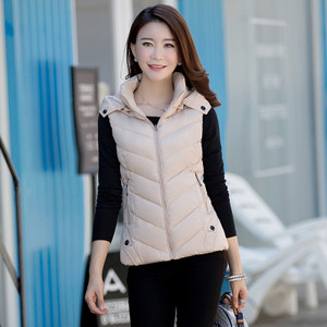 Καθημερινό μοντέλο Slim γυναικείο γιλέκο με κουκούλα σε διάφορα χρώματα