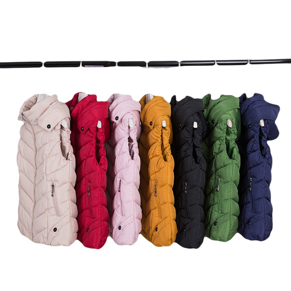 Καθημερινό μοντέλο Slim γυναικείο γιλέκο με κουκούλα σε διάφορα χρώματα