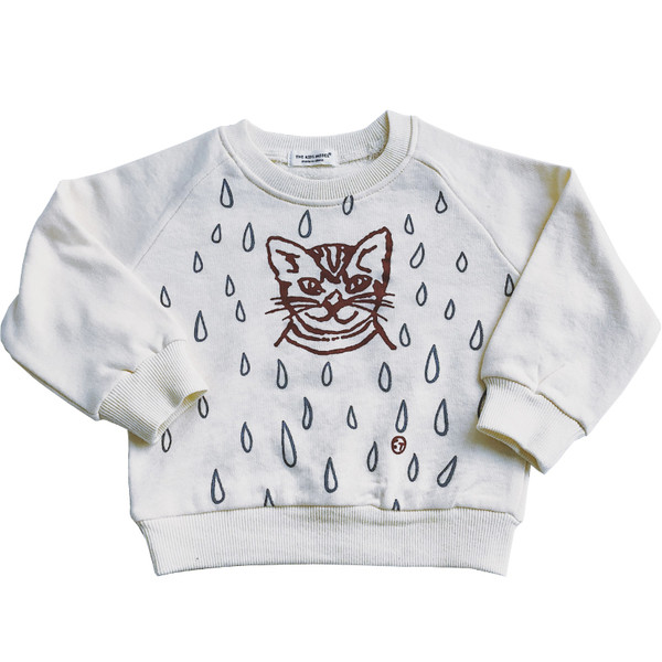 Καθημερινό πουλόβερ για παιδιά για κορίτσια δύο χρωμάτων με εφαρμογές