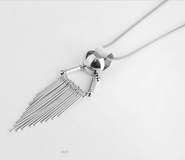 Colier modern de dama in trei culori