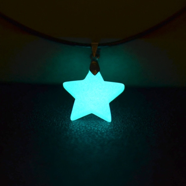 Дамско модерно колие с бял камък - Луна и Звезда