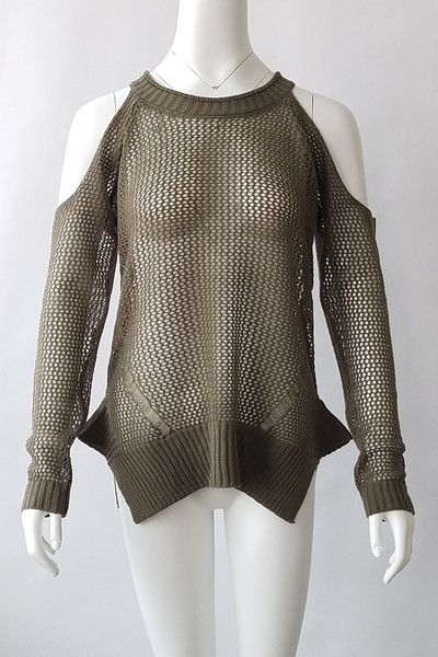 Μοντέρνο γυναικείο πουλόβερ  με ανοιχτούς ώμους σε διάφορα χρώματα