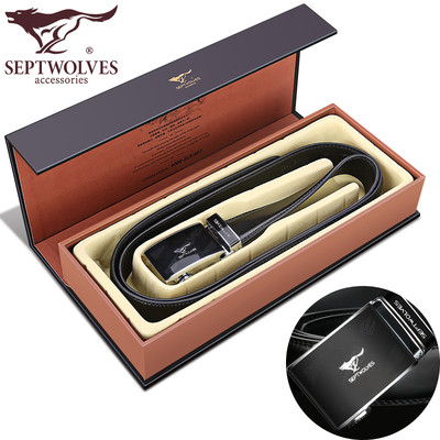 Мъжки стилен колан с метална катарама с щампа