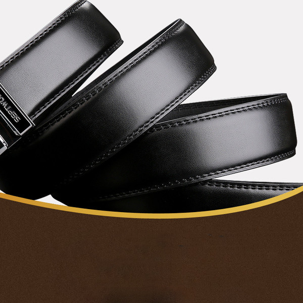 Мъжки стилен колан с метална катарама с щампа