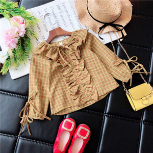 Bluza eleganta pentru copii pentru o fata cu panglici in doua culori