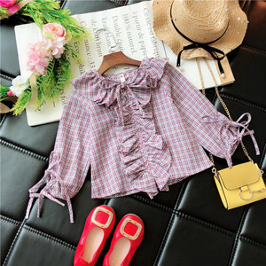 Bluza eleganta pentru copii pentru o fata cu panglici in doua culori