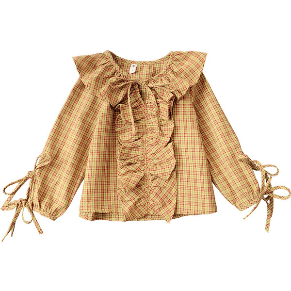 Bluza eleganta pentru copii pentru o fata cu panglici in doua culori