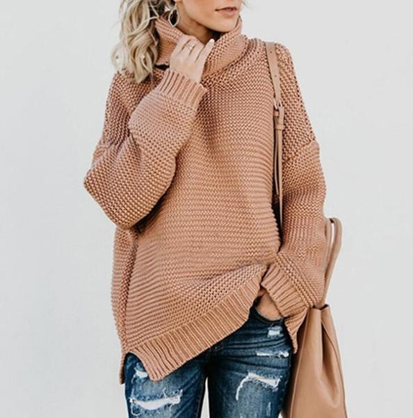 Μοντέρνο γυναικείο πουλόβερ  σε διάφορα χρώματα