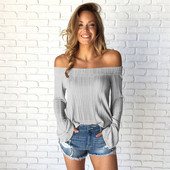 Καθημερινή γυναικεία  μπλούζα με δίχρωμα μανίκια