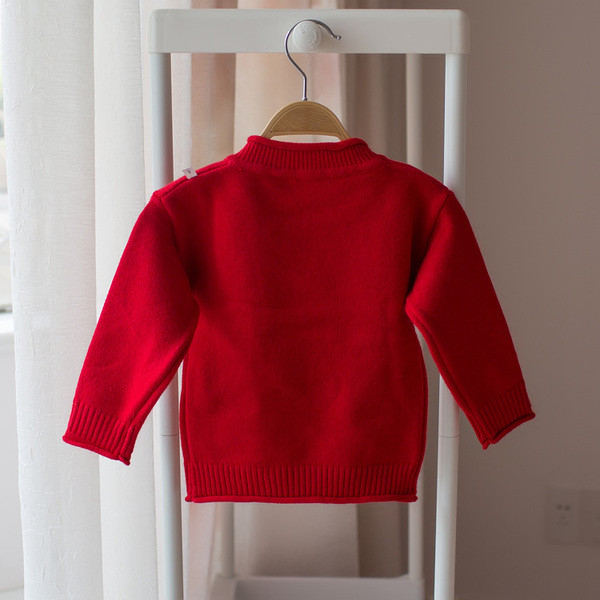 Παιδικό πουλόβερ για κορίτσια με διακόσμηση τριών χρωμάτων