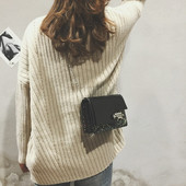 Geantă de umăr strălucitoare de damă elegantă