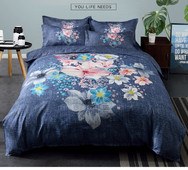 Луксозно спално бельо в два различни десена