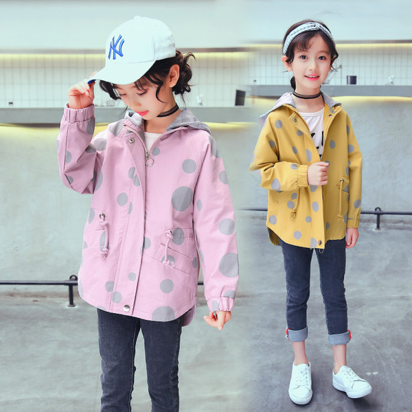 Καθημερινό παιδικό μπουφάν με κουκούλα σε διάφορα χρώματα