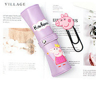 Удобен несесер за моливи с апликация в четири цвята