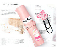 Удобен несесер за моливи с апликация в четири цвята