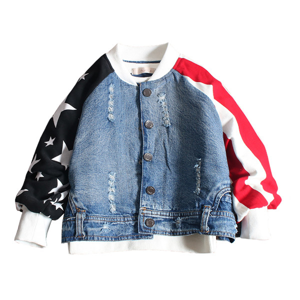 Модерно детско дънково яке за момчета 