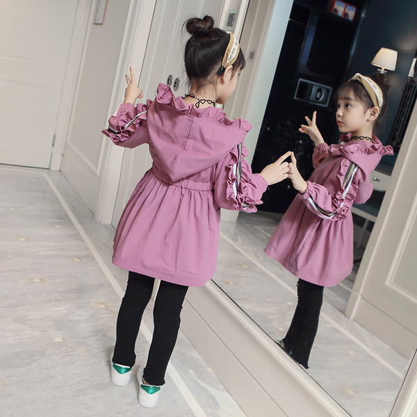 Φθινοπωρινό  παιδικό μπουφάν με κουκούλα σε διάφορα χρώματα