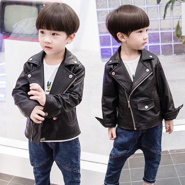 Geaca de piele pentru copii pentru baieti
