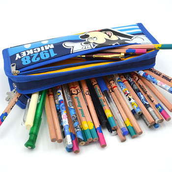 Несесер за моливи с апликация в три цвята