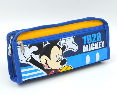 Несесер за моливи с апликация в три цвята