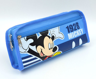 Несесер за моливи с апликация в три цвята