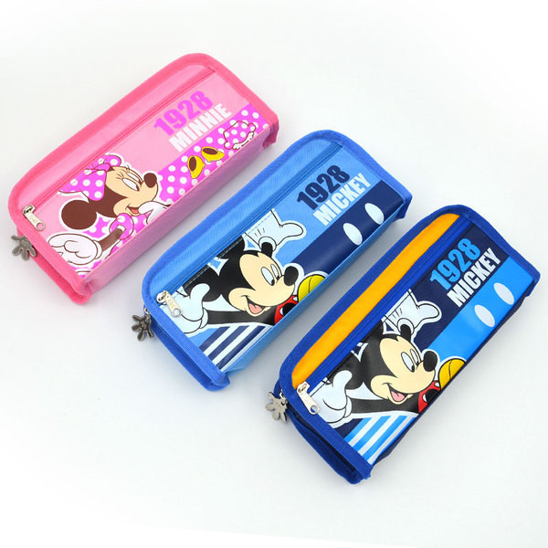 Несесер за моливи с апликация в три цвята