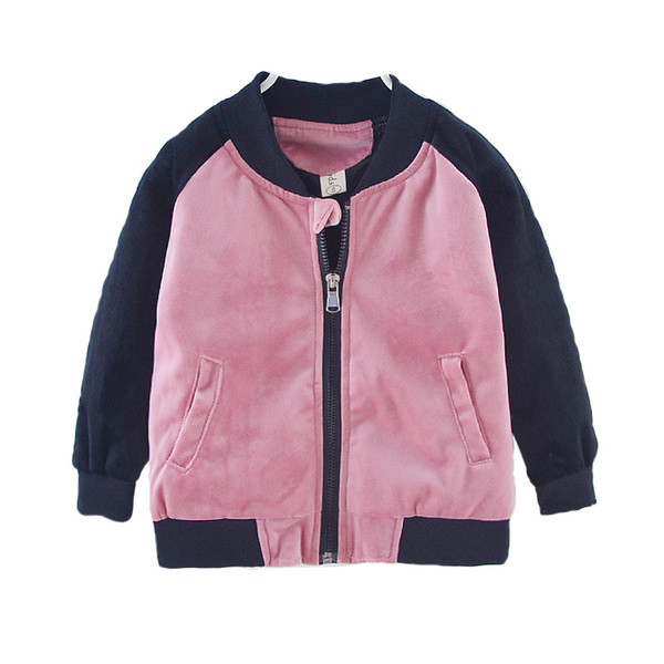 Καθημερινό παιδικό μπουφάν με πολύχρωμη εφαρμογή στην πλάτη