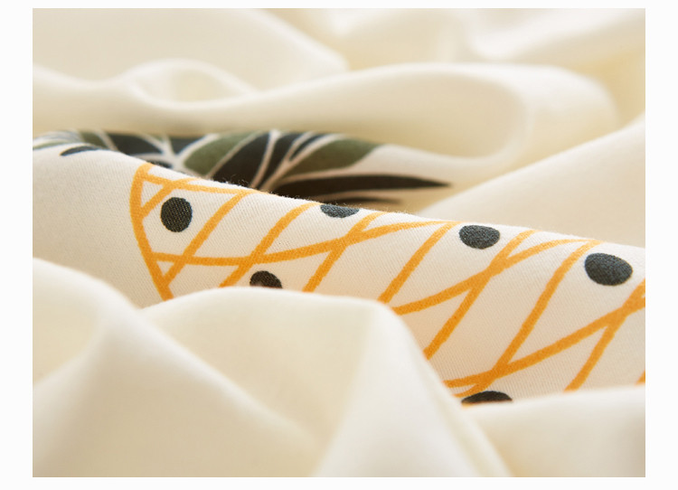 Set dormitor din bumbac din patru părți cu ananas drept