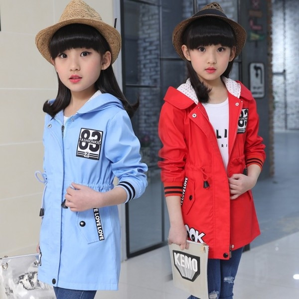 Παιδικό αθλητικό μπουφάν  για κορίτσια με κολάρο σε σχήμα V σε διάφορα χρώματα