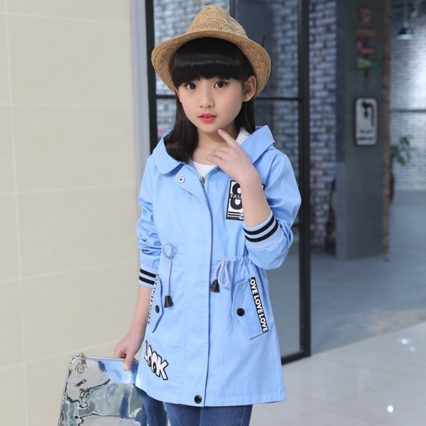 Παιδικό αθλητικό μπουφάν  για κορίτσια με κολάρο σε σχήμα V σε διάφορα χρώματα