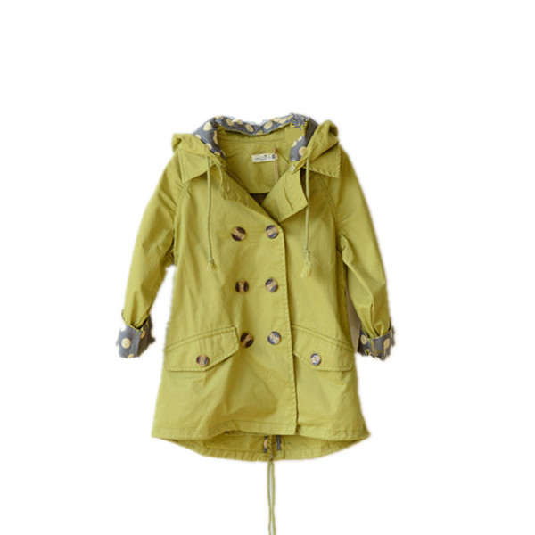 Μοντέρνο παιδικό μπουφάν  για κορίτσια ασύμμετρη μοτίβο σε διάφορα χρώματα