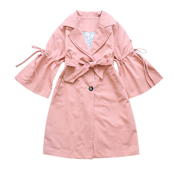 Μοντέρνο παιδικό παλτό για κορίτσια και μοντέλο λωτού σε δύο χρώματα