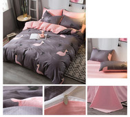 Памучно спално бельо от четири части - различни десени