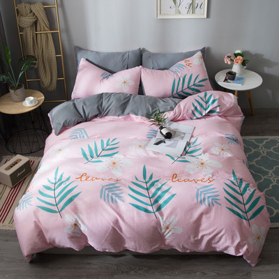 Памучно спално бельо от четири части - различни десени