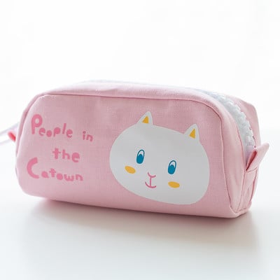 Iskolai használatra alkalmas több színben nyomott tolltartó