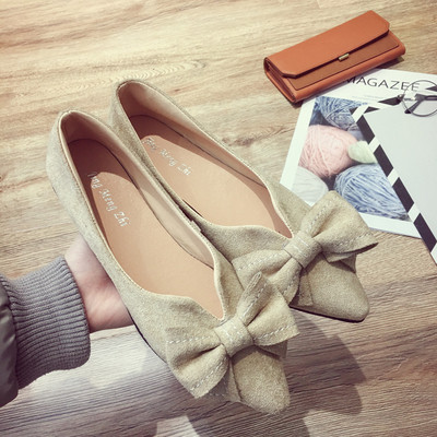 Pantofi dama din piele intoarsa in doua sau doua culori