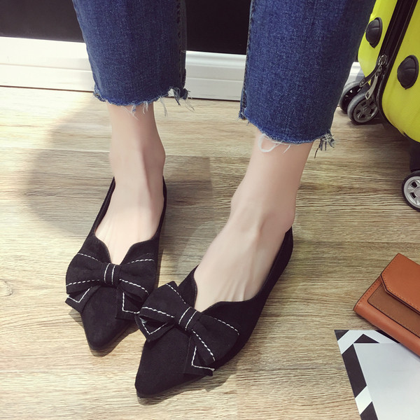 Pantofi dama din piele intoarsa in doua sau doua culori