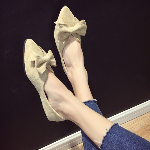 Pantofi dama din piele intoarsa in doua sau doua culori