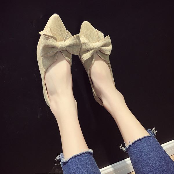 Pantofi dama din piele intoarsa in doua sau doua culori