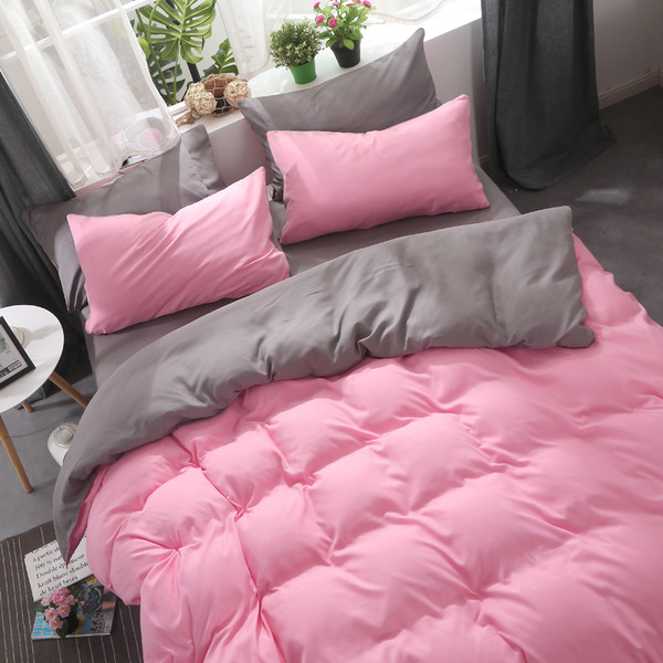 Lenjerie de pat din patru părți în culori strălucitoare