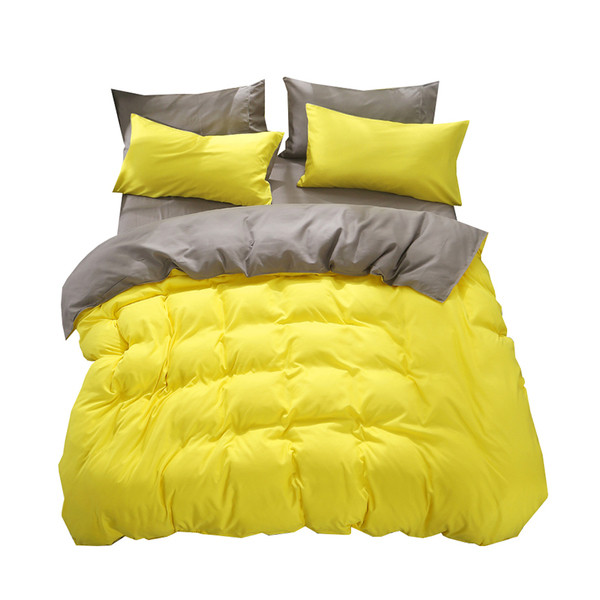 Lenjerie de pat din patru părți în culori strălucitoare