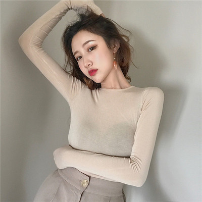 Γυναικείες μπλούζες με μακριά μανίκια σε τρία χρώματα