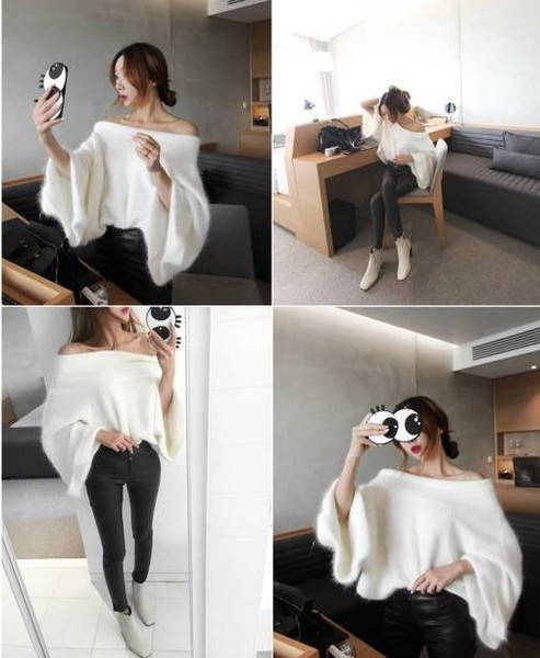 Pulover elegant de dama cu maneci lotus in mai multe culori