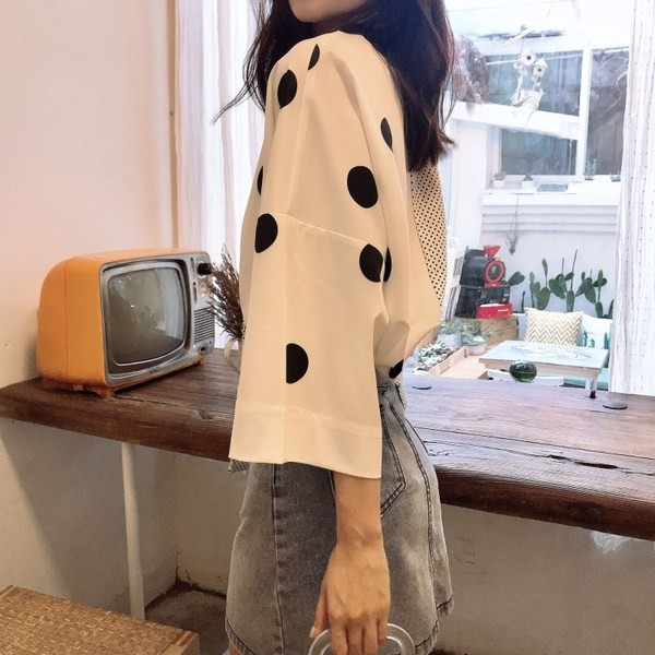 Stílusos női ing csipkével - széles modell