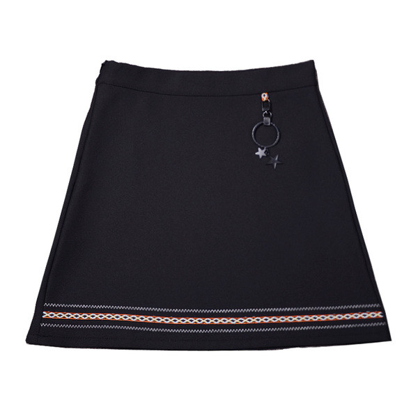 Κυρίες φούστα με υψηλή μέση και μεταλλικό στοιχείο