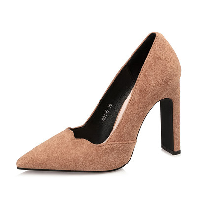 Pantofi eleganti de dama din piele intoarsa in patru culori