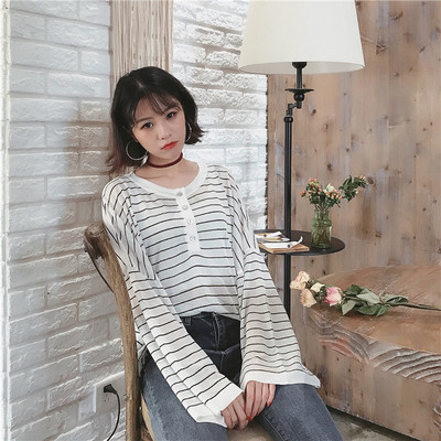 Καθημερινή γυναικεία  μπλούζα σε ευρύ μοτίβο