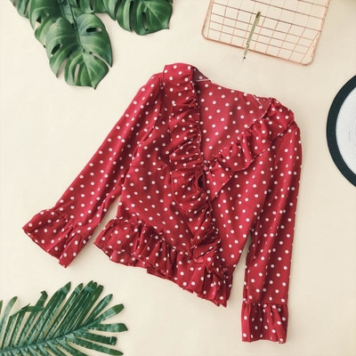 Γυναικεία μπλούζα σε σχήμα V σε διάφορα χρώματα