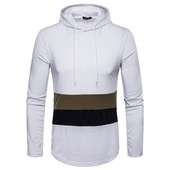 Мъжка ежедневна блуза с качулка в три цвята